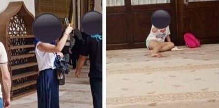 Bursa’nın simgelerinden olan tarihi Ulu Camii’nde çekilen uygunsuz görüntülerin 19