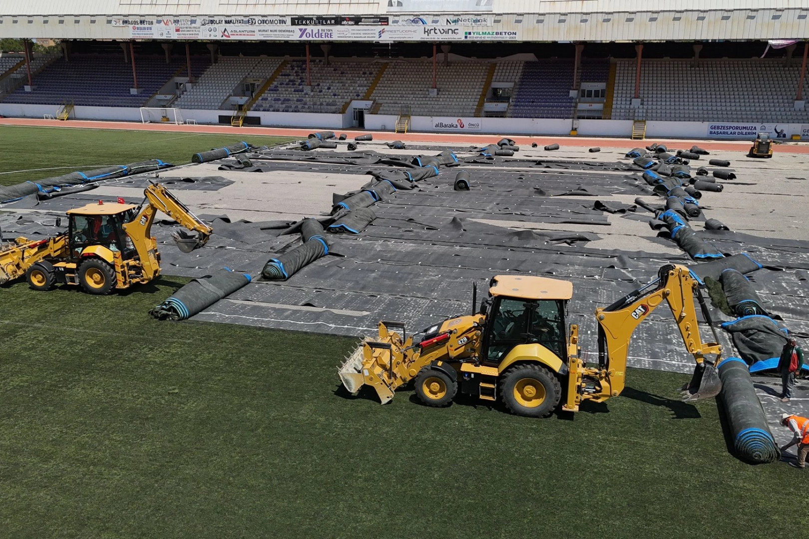 Gebzespor’un iç saha maçlarını oynadığı Alaettin Kurt Stadyumu, profesyonel lig