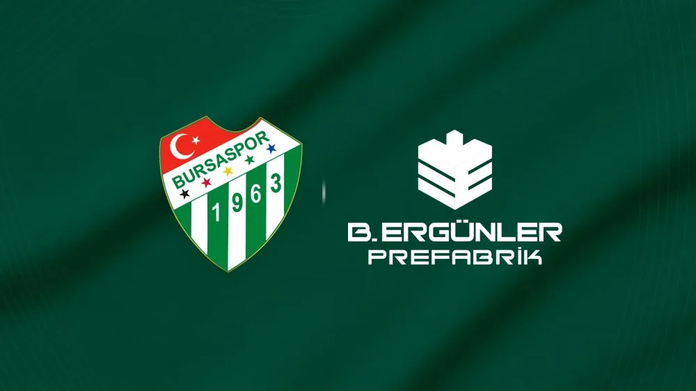 Bursaspor kol sponsoru B. Ergünler Prefabrik Bursaspor, 2025-2026 sezonunda kol bölgesi için B. Ergünler Prefabrik ile