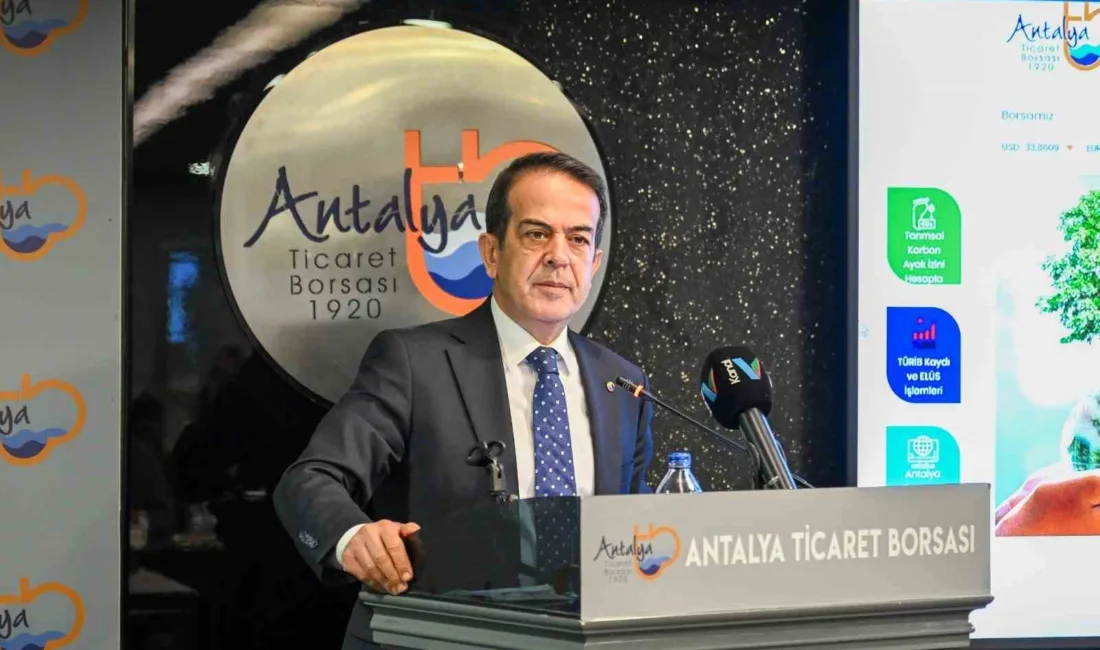 Antalya Ticaret Borsası Ekim ayı meclisinde konuşan Ali Çandır, nar