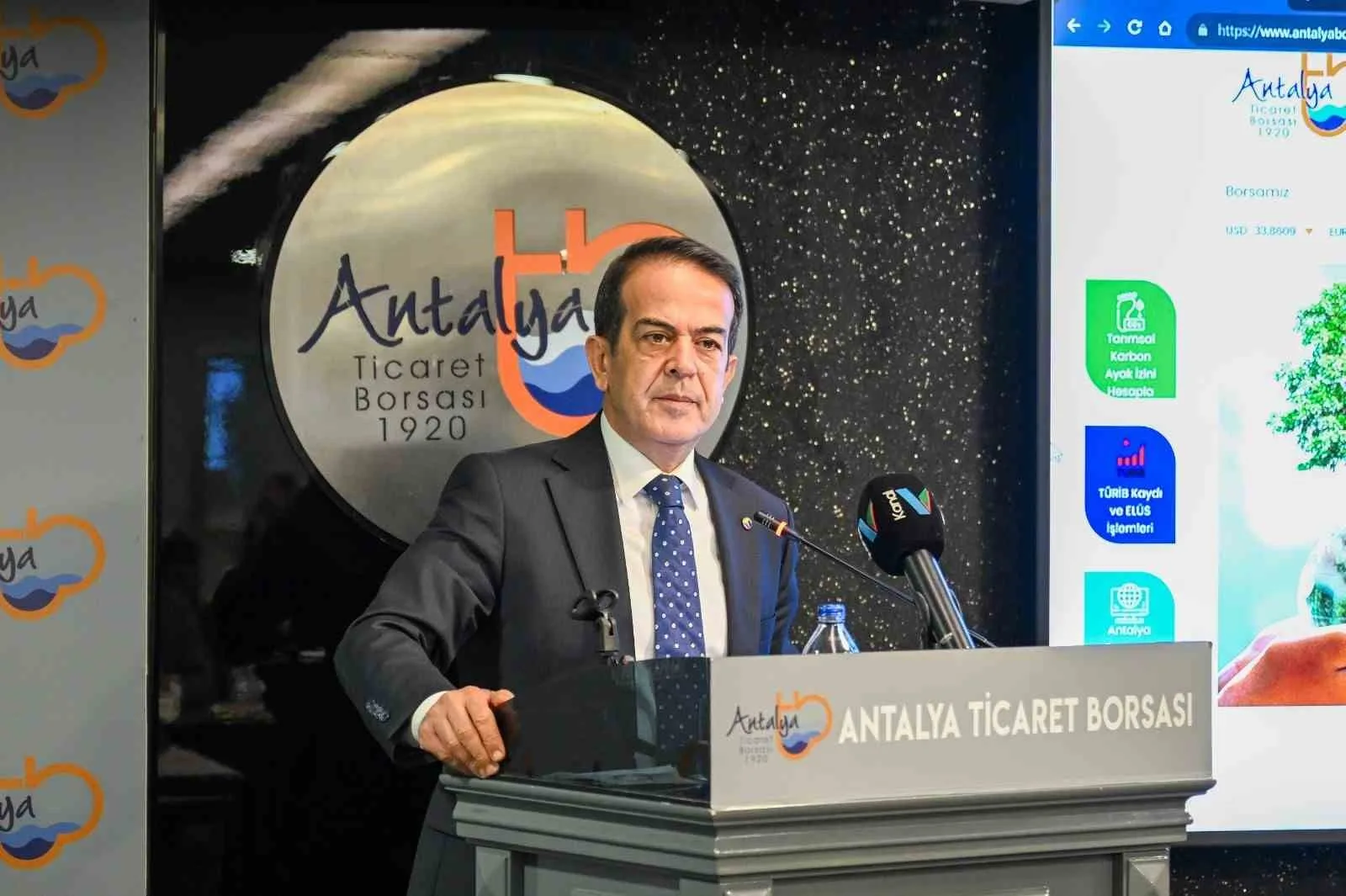 Antalya Ticaret Borsası Ekim ayı meclisinde konuşan Ali Çandır, nar