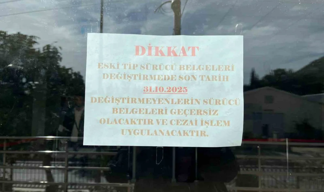 Menteşe’de eski tip sürücü belgelerinin yenilenmesi için son gün olmasına