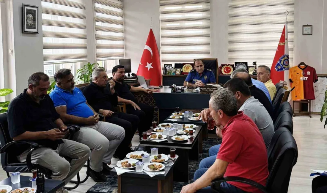 Gazipaşa İlçe Emniyet Müdürü Mehmet Ali Kayhan, muhtarlarla yaptığı huzur