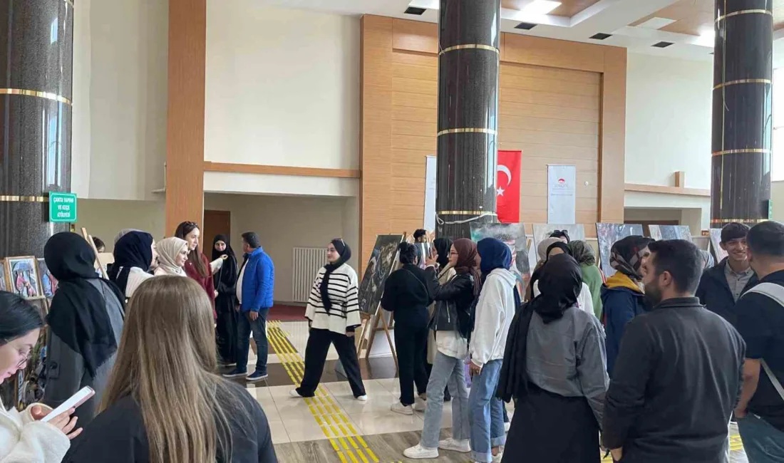 Bingöl Gençlik Merkezi’nde eğitim alan gençlerin ürettiği ahşap, resim, filografi