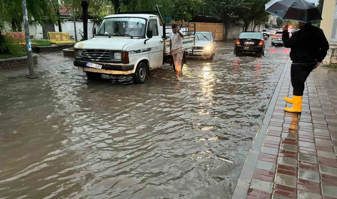 Meteoroloji Genel Müdürlüğü verilerine göre Aydın’da etkili olan sağanak yağışlarda