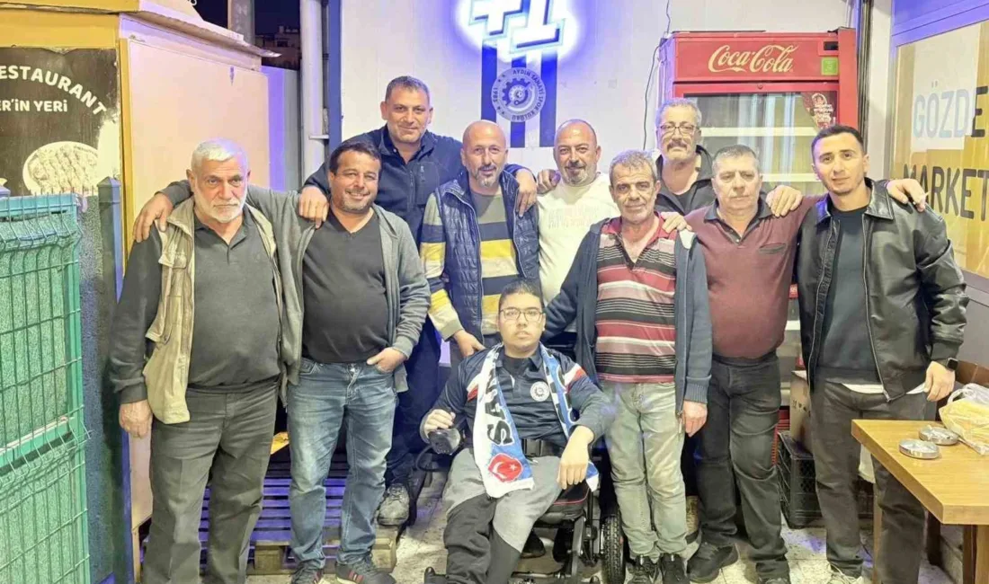 Aydın’da doğuştan engelli 19 yaşındaki Emre Barlay’ın tribüne tek başına