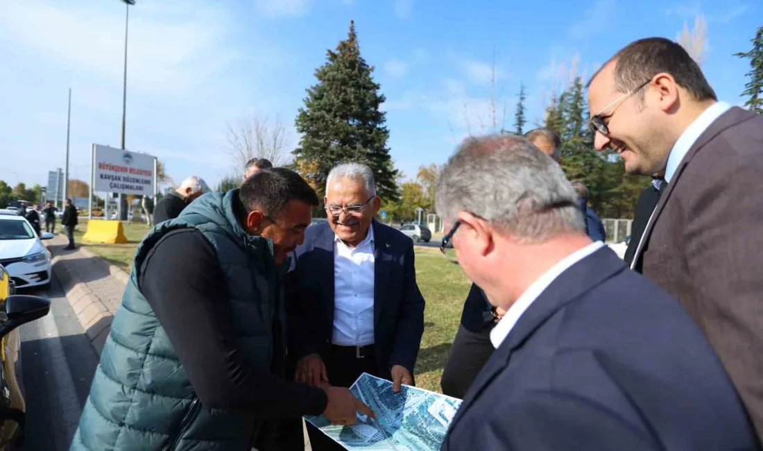 Kayseri Büyükşehir Belediye Başkanı Dr. Memduh Büyükkılıç, Talas Bulvarı üzerindeki