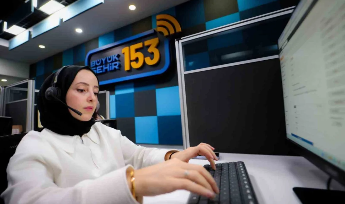 Kocaeli Büyükşehir Belediyesi bünyesinde hizmet veren 153 Çağrı Merkezi, 2025