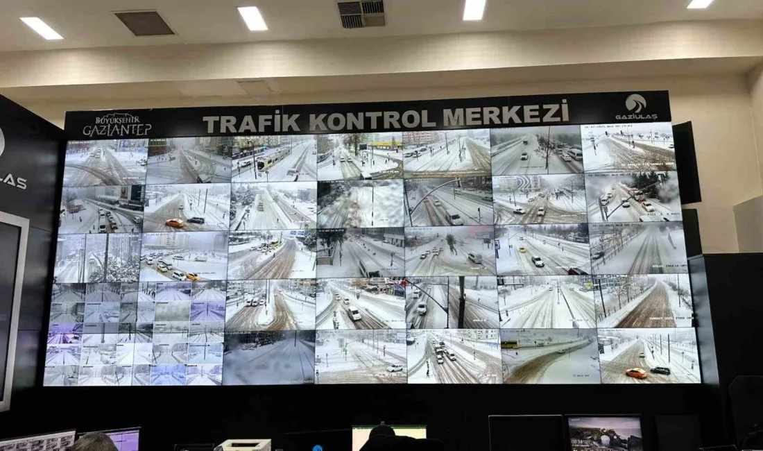 Gaziantep Büyükşehir Belediyesi, kar yağışına karşı yapay zekâ destekli akıllı