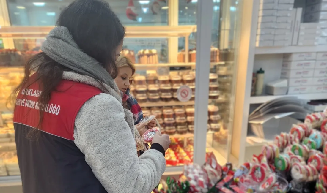 Kırklareli’nde yaklaşan yılbaşı öncesi pasta, kurabiye, tatlı ve şekerleme satışı