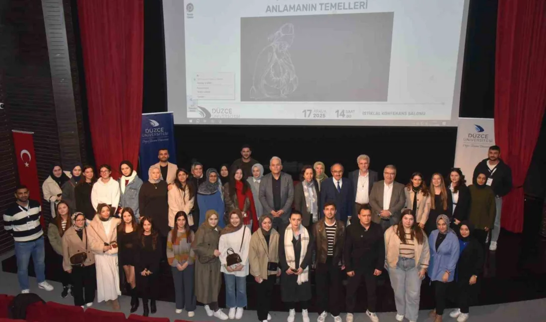 Düzce Üniversitesi’nde düzenlenen programda Mevlana Celaleddin-i Rumi’nin hayatı, düşünce dünyası