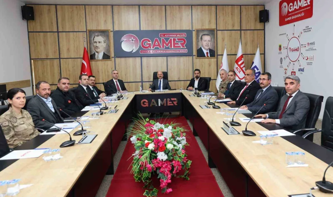 Adıyaman’da güvenlik, kamu düzeni ve acil durumlara yönelik çalışmalar, Vali