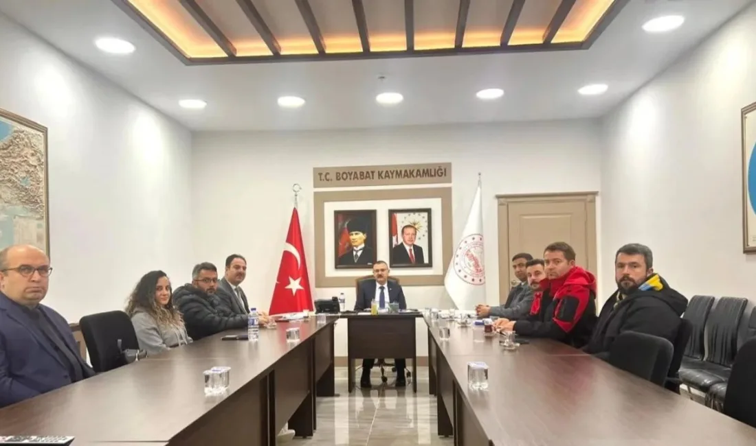 Boyabat’ta gençlik projeleri değerlendirme toplantısı yapıldı Kaymakam Enver Yılmaz başkanlığında yapılan toplantıda, Gençlik ve Spor İlçe