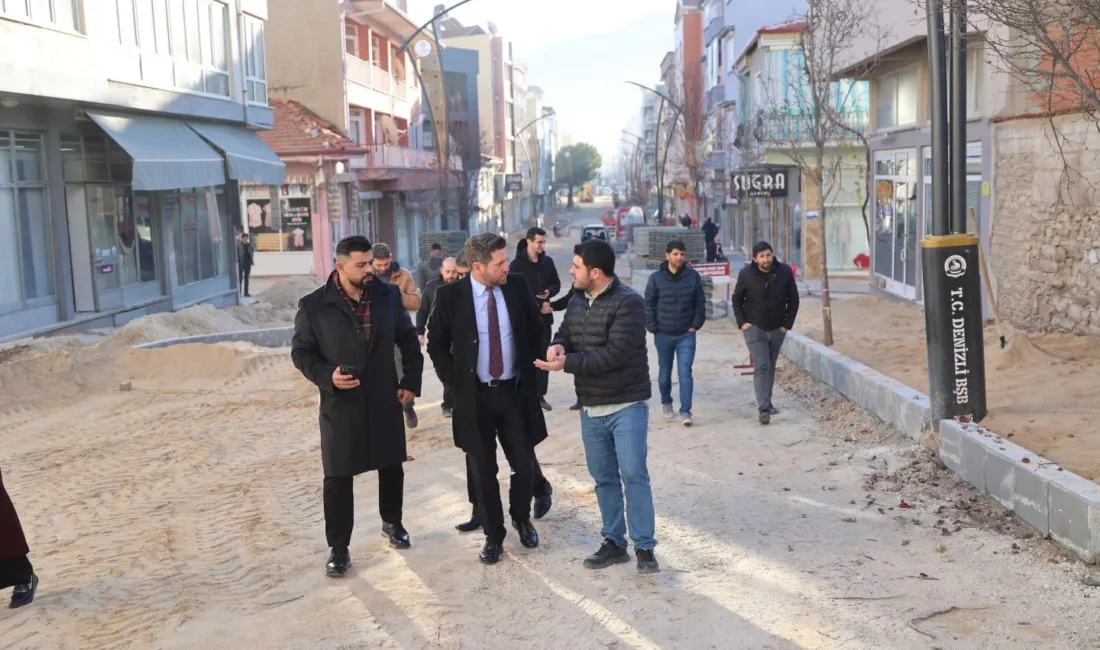 Tavas’ta altyapı hamlesi etap etap ilerliyor Tavas Belediye Başkanı Kadir Tatık ilçede yıllardır süren su taşkınlarına