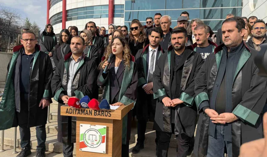 Adıyaman Barosu, avukatlara yönelik artan tehdit ve saldırılara dikkat çekerek,