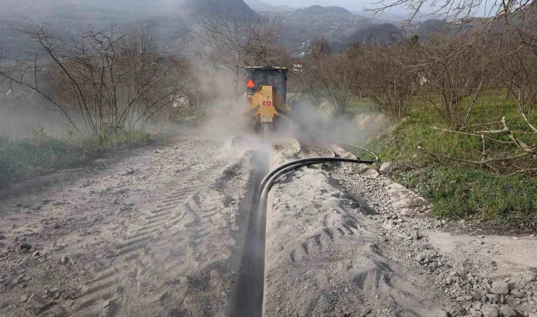 Ordu Büyükşehir Belediyesi, kent genelinde içme suyu altyapısını güçlendirmek için