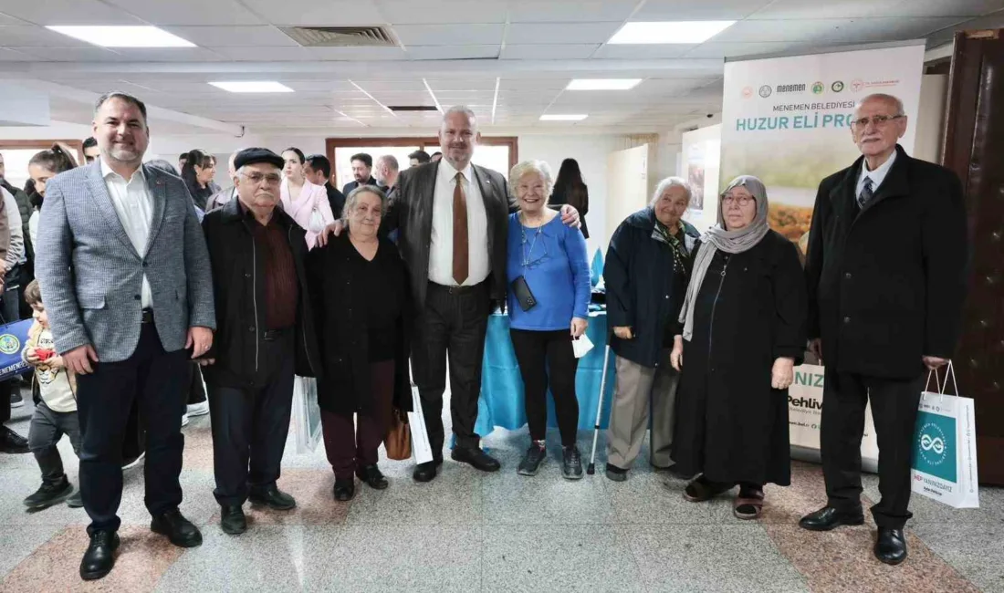 Menemen Belediyesi’nin hayata geçirdiği Huzur Eli Projesi ile 65 yaş