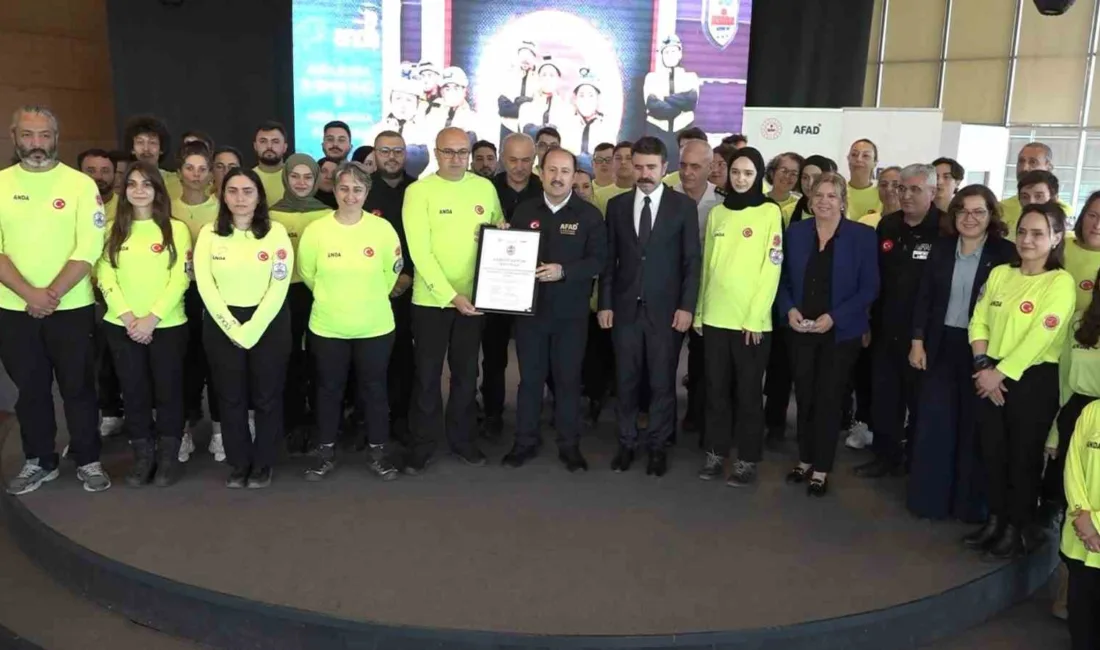 Afet ve Acil Durum Yönetimi Başkanlığı (AFAD) Akreditasyon Sistemi kapsamında,