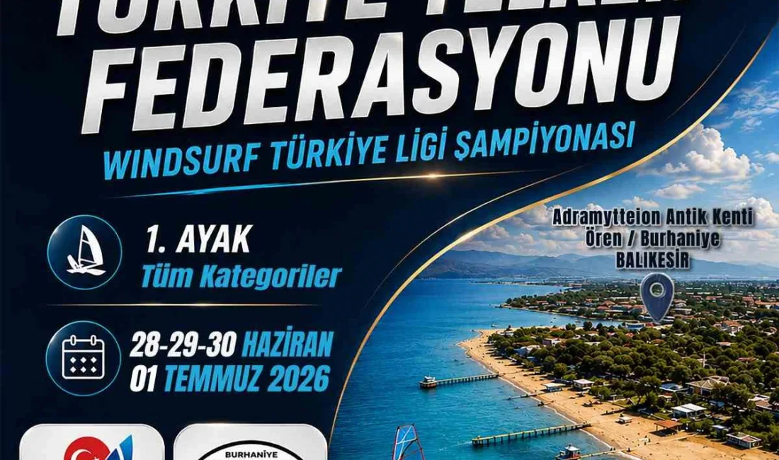 Burhaniye, rüzgar sörfüne hazırlanıyor Burhaniye ilçesi, ulusal ve uluslararası düzeyde önemli bir spor organizasyonuna