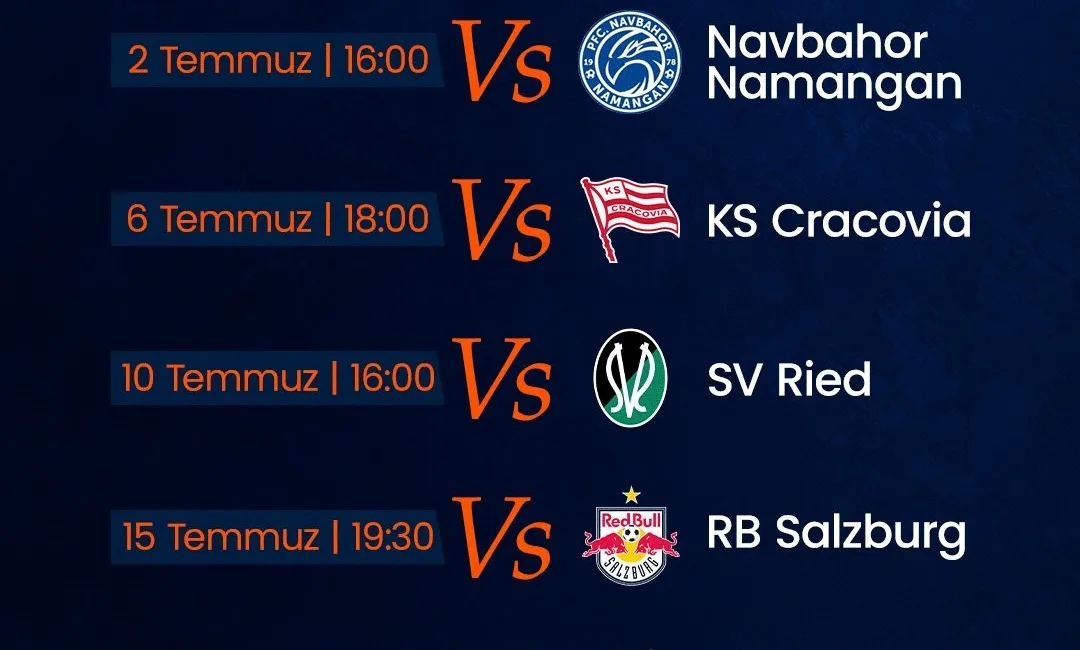 RAMS Başakşehir’in yeni sezon hazırlıkları kapsamında oynayacağı hazırlık maçları programı