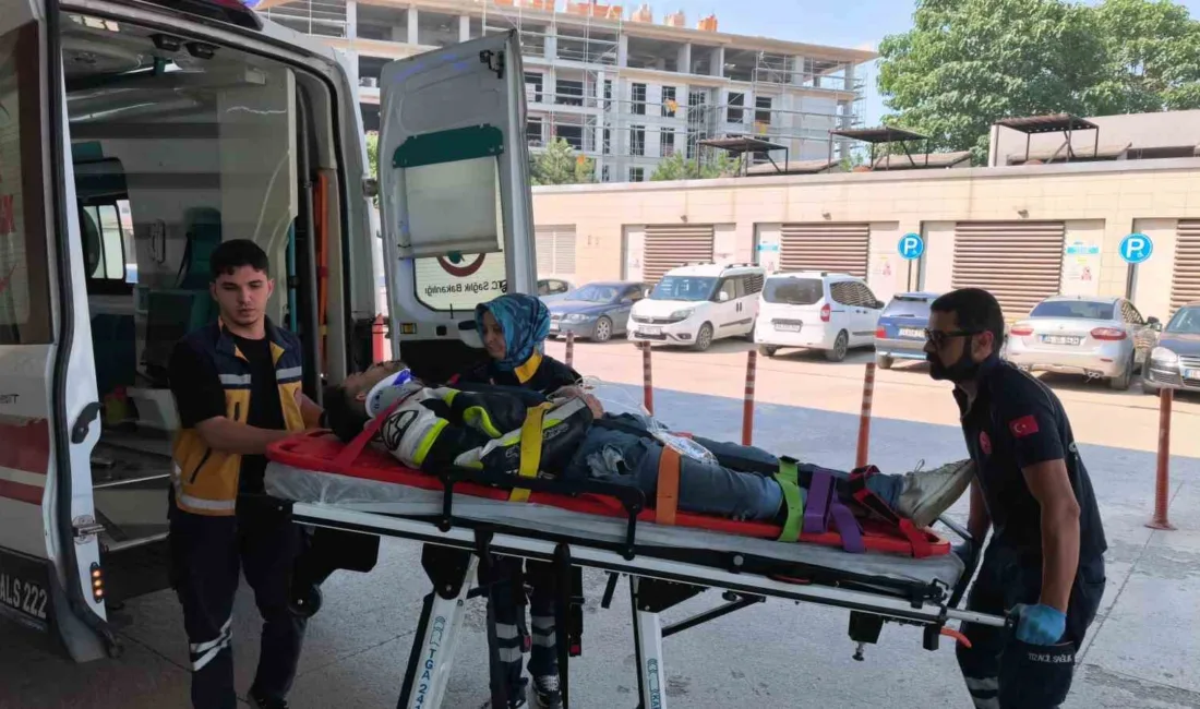 Bursa’nın İnegöl ilçesinde meydana gelen trafik kazasında tır ile çarpışan
